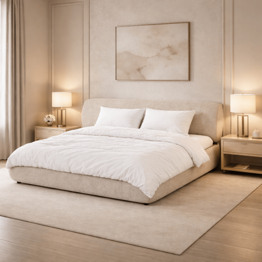 MetroNest Beige Queen Bed 150