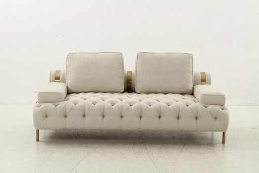 Roots Tufting Beige Loveseat