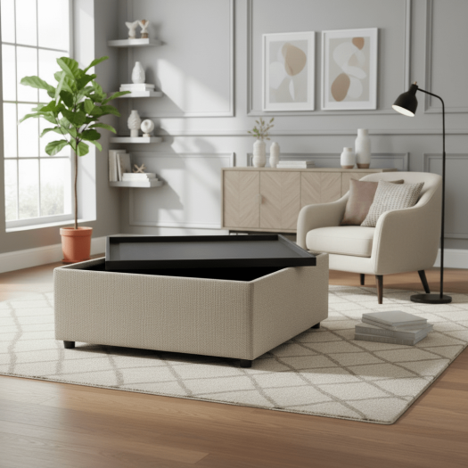 Mirae Hazel Brown Coffee Table