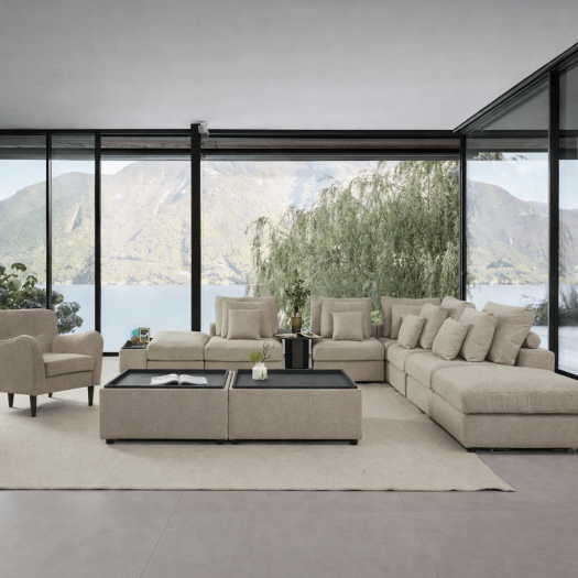 Mirae Hazel Brown Sectional