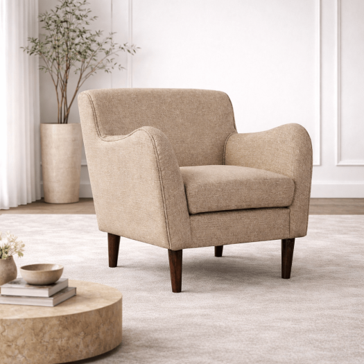 Mirae Light Yellow Accent Chair