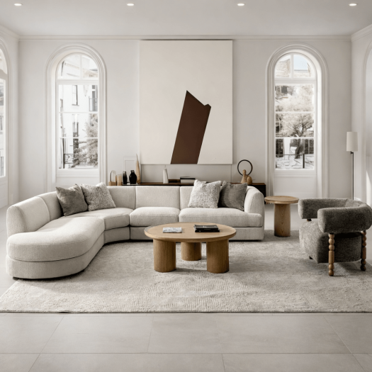 Monaco Beige Sectional Set