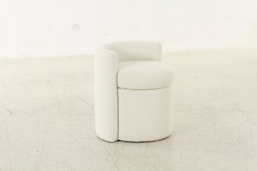 Mono off White Ottoman