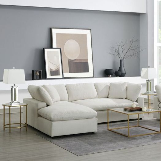 Cloud 9 Cotton Living Room 2-Piece Sectional