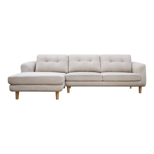 Corey Sectional Light Grey Left