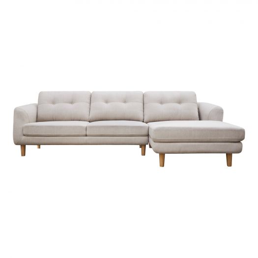 Corey Sectional Light Grey Right