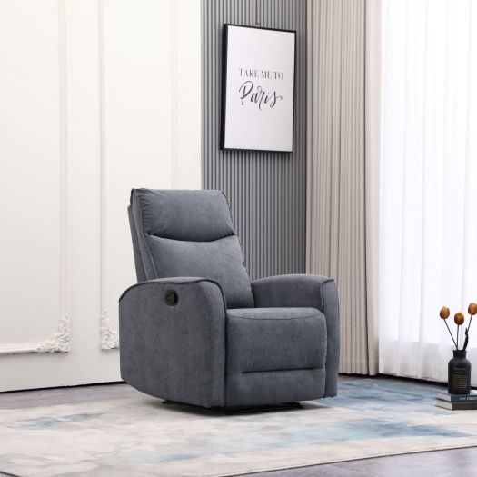 Nairobi Charcoal Manual Recliner