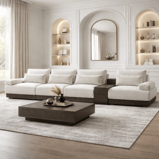 Najdi Majlis 5 Seater W/Wooden Table