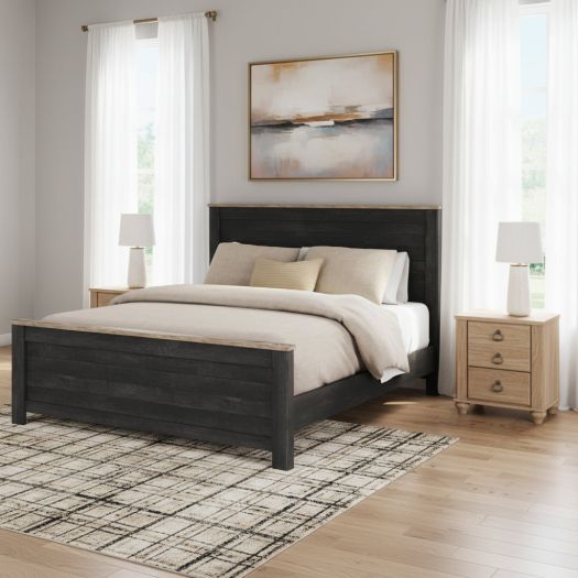 Nanforth King Panel Bed