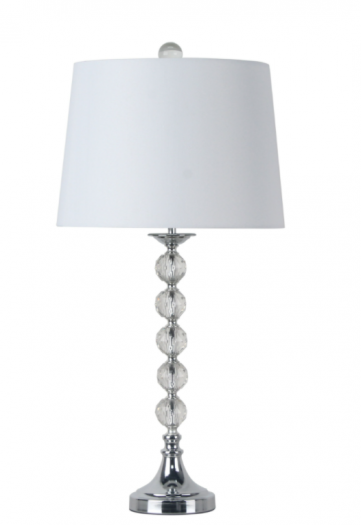 28“H CRYSTAL TABLE LAMP