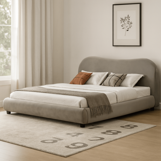 Newcastle Brown Upholstered Bed