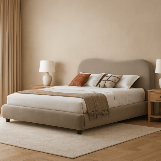 Newcastle Brown Upholstered Bed