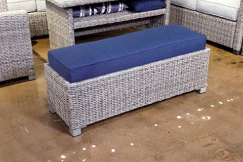 Naples Beach Outdoor Bench With Cushion