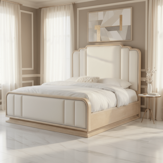 Nouveau Chic Cal King Upholstered Bed