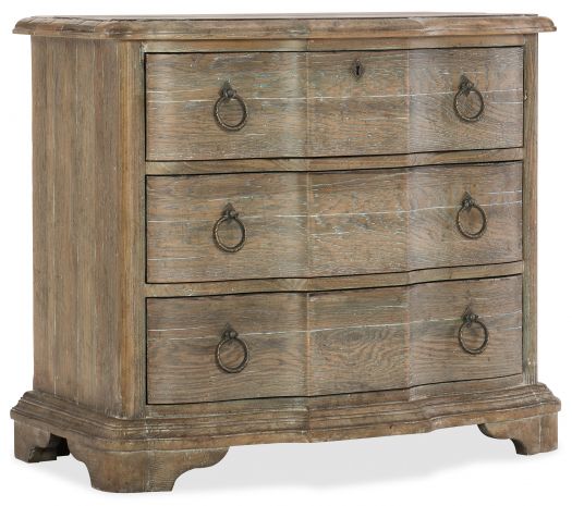 Bastogne Three-Drawer Nightstand