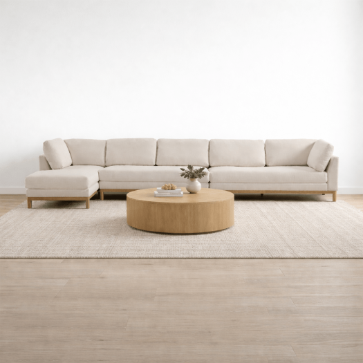 Ollari Beige Sectional LC+Armless+RAF