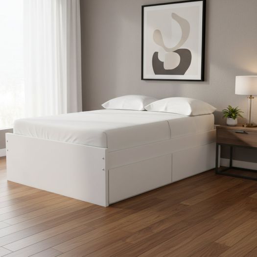 Onita Queen Panel Platform Bed with 1 Side Storage