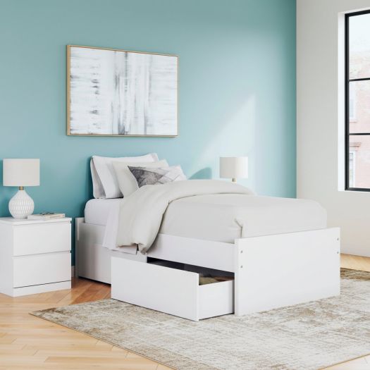 Onita Twin Platform Bed with 1 Side Storage