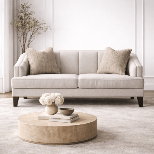 Opaline White Velevt loveseat