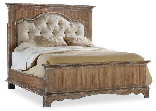 6/0 Upholstered Mantle Panel Bed