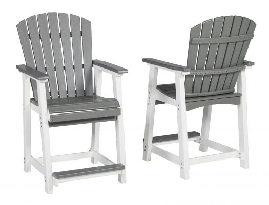 Transville Outdoor Counter Height Bar Stool (Set Of 2)