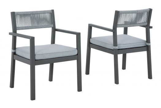 Eden Town Arm Chair With Cushion (Set Of 2)