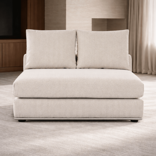 Paris Beige Armless Chair (129CM)