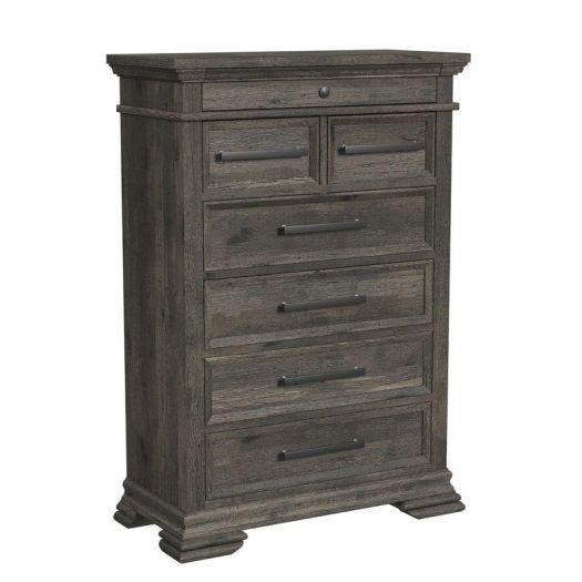 Park Ridge 6-Drawer Chest in Charcoal