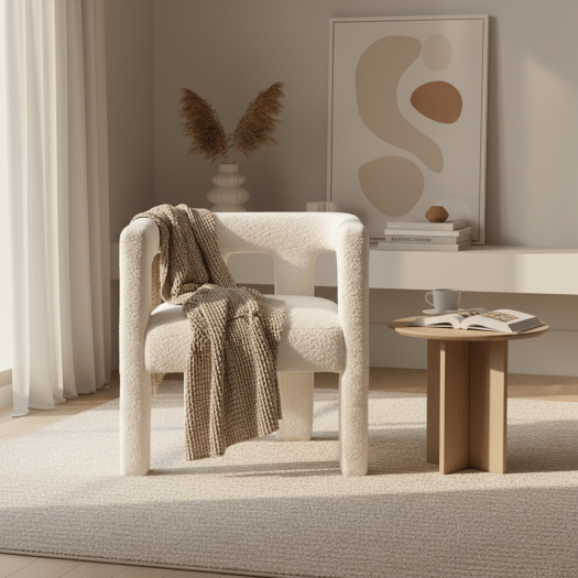 Penelope Ivory Accent Chair