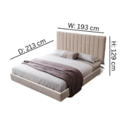 MR Beige Queen Bed