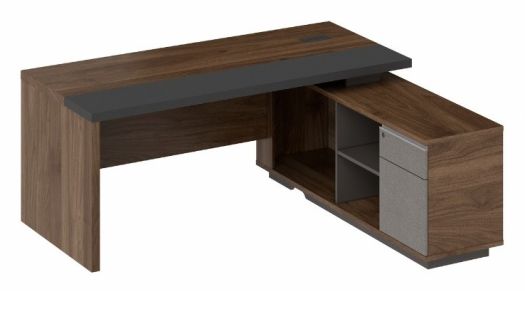 desk modern with fixed return Left- Norica