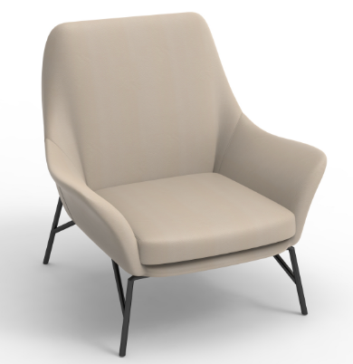 Armchair with PU