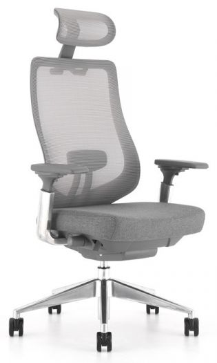 High back chair Grey