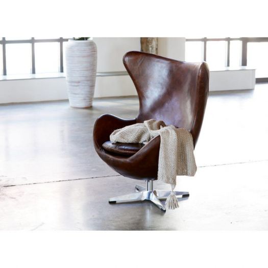 St Anne Swivel Club Chair Brown