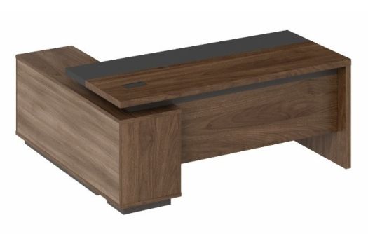 desk modern with fixed return Left- Norica