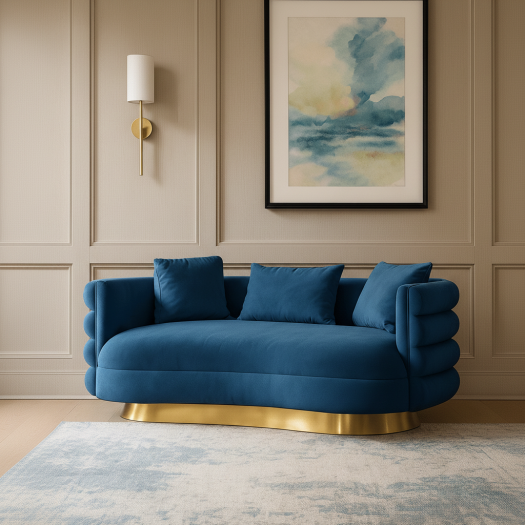 Power Blue Loveseat (190cm)