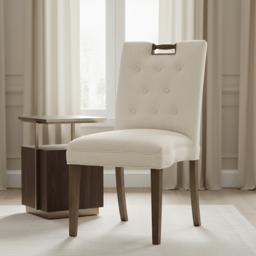 Pull Short Back Armless Stack Chair