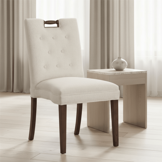 Pull Short Back Armless Stack Chair