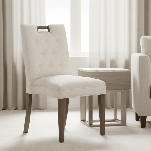 Pull Short Back Armless Stack Chair