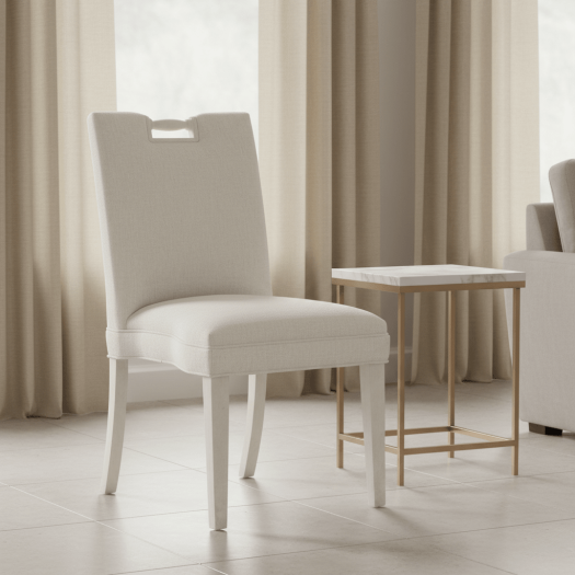 Pull Short Back Armless Stack Chair
