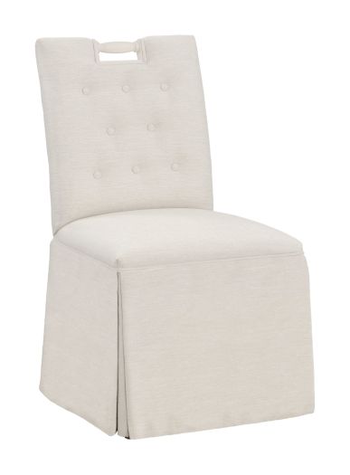 Pull Short Back Skirted Dining Chair