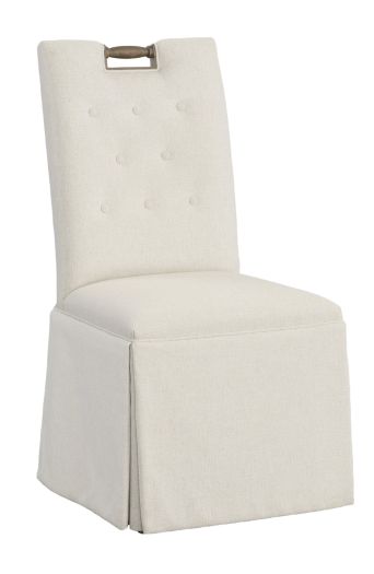 Pull Tall Back Skirted Dining Chair