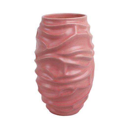 qunlan Porcelain Vase, Bean Red