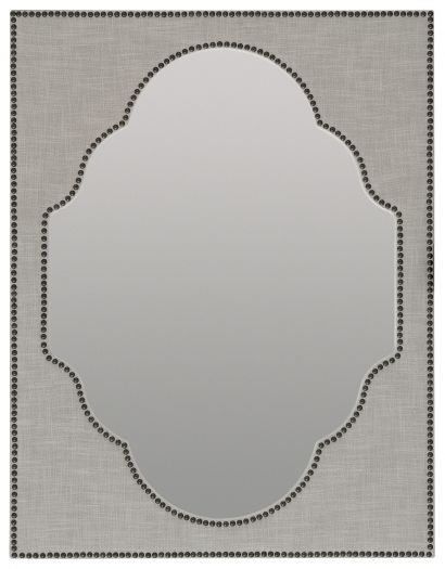 Nourmand Linen Wrapped Mirror