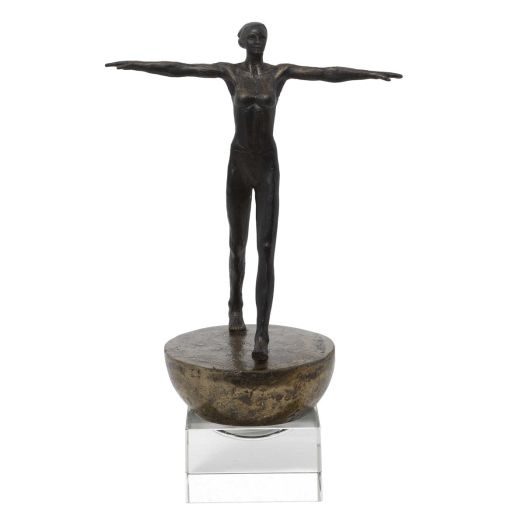 Woman Finding Balance Sculpture