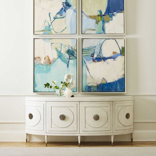 Paris 77 Inch Console Cabinet - White