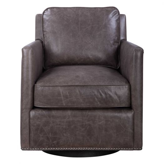 Roosevelt Swivel Chair, Smoke