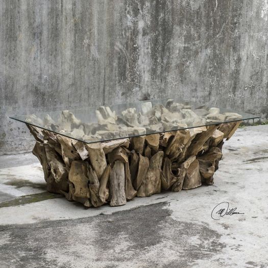 Teak Root Coffee Table (Top +Base)