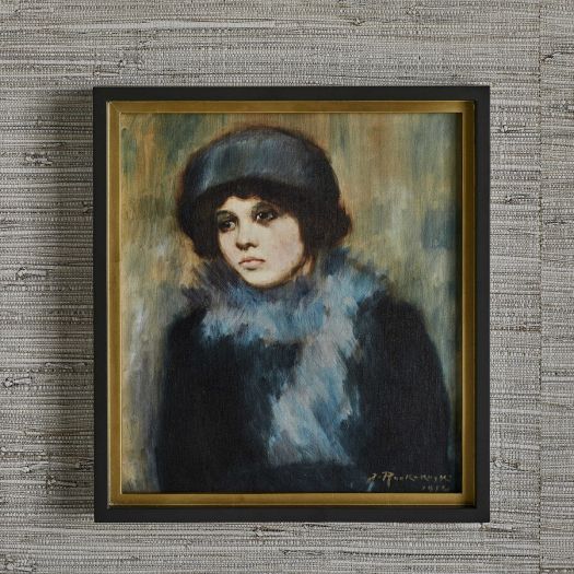 Woman, 1914 Framed Canvas