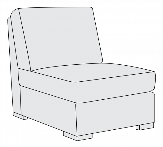 Bernhardt Germain Armless Chair